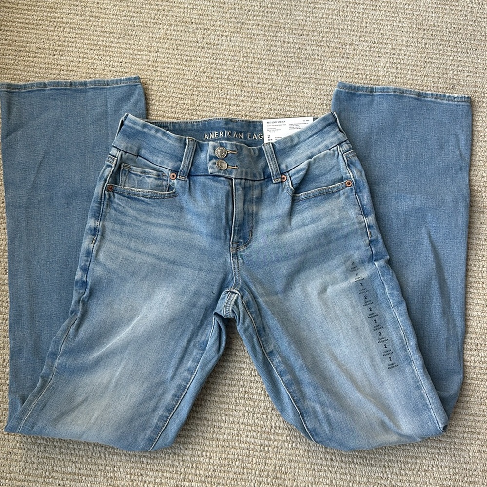 American Eagle Next Level Curvy High-Waisted Skinny Kick Jean - Picture 5 of 6